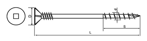 鉄(+)断熱パネルビス(パネリ-ド)(JPF製)の寸法図