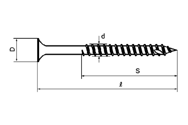 鉄(+)タピックス ラッパ(硬質材用)(八尾製鋲)の寸法図