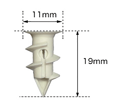 かべピタミニ (3号プラBOX)(ダンドリビス品)の寸法図