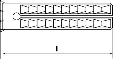 カール プラグ(鉛製プラグ)の寸法図