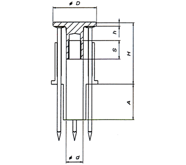三門 スライダートCSD (軽天～重設備)の寸法図