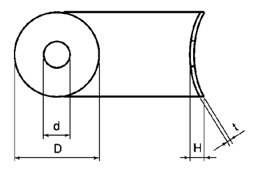 鉄 亀座金 (特別寸法)の寸法図